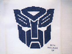 Cross stitch square for Ryder's quilt