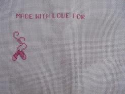 Cross stitch square for (QUILTED) Dance E01's quilt