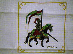 Cross stitch square for Reilly's quilt