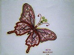 Cross stitch square for Rachael's quilt