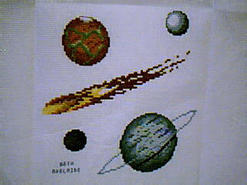Cross stitch square for William's quilt