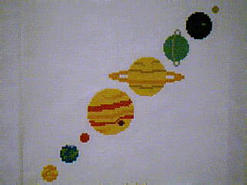 Cross stitch square for William's quilt