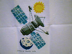 Cross stitch square for William's quilt