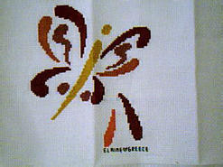 Cross stitch square for Heidi K's quilt