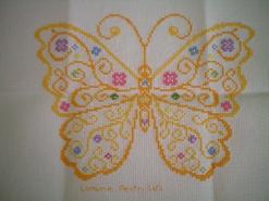 Cross stitch square for Heidi K's quilt