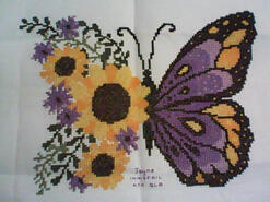 Cross stitch square for Asli's quilt