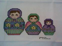 Cross stitch square for Samara L's quilt