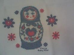 Cross stitch square for Samara L's quilt