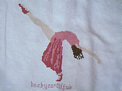 Cross stitch square for (QUILTED) Dance E01's quilt
