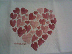 Cross stitch square for Oaklynn's quilt