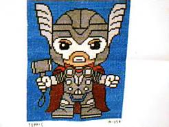 Cross stitch square for Noel's quilt
