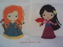 Cross stitch square for Jasmin P's quilt