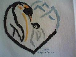 Cross stitch square for Ella W's quilt
