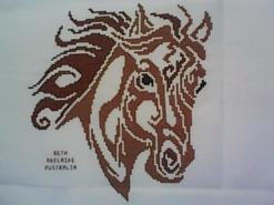 Cross stitch square for Ella W's quilt