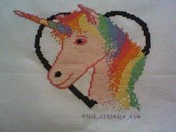 Cross stitch square for Matilda's quilt