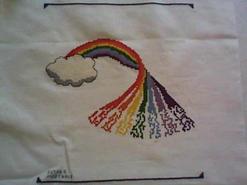 Cross stitch square for Matilda's quilt