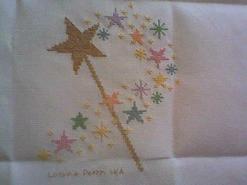 Cross stitch square for Matilda's quilt