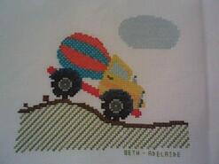 Cross stitch square for Quinn H's quilt