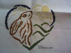 Cross stitch square for Daekotah-Jay's quilt