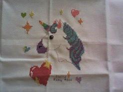 Cross stitch square for Karlia C's quilt