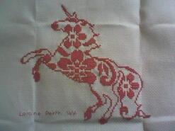 Cross stitch square for Karlia C's quilt