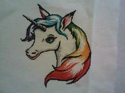 Cross stitch square for Karlia C's quilt