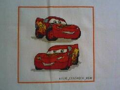 Cross stitch square for Oliver B's quilt