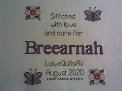 Cross stitch square for Breearnah's quilt