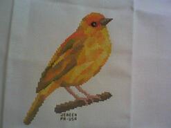 Cross stitch square for Arya B's quilt