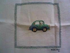 Cross stitch square for Mitchell's quilt