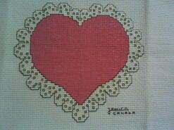 Cross stitch square for Ella D's quilt