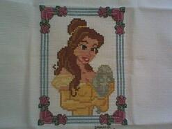 Cross stitch square for Harriet's quilt