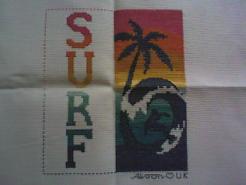 Cross stitch square for Taj's quilt