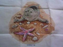 Cross stitch square for Taj's quilt