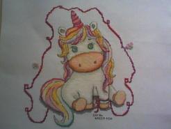 Cross stitch square for Indiana's quilt