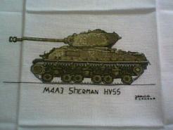Cross stitch square for Karter's quilt