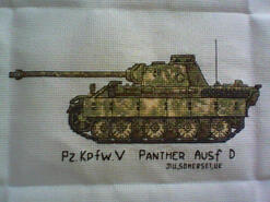Cross stitch square for Karter's quilt