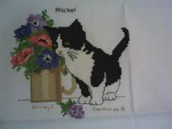 Cross stitch square for Kaylee-Jayde's quilt