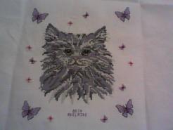 Cross stitch square for Kaylee-Jayde's quilt