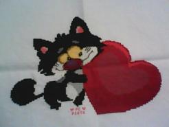Cross stitch square for Kaylee-Jayde's quilt