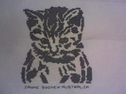 Cross stitch square for Kaylee-Jayde's quilt