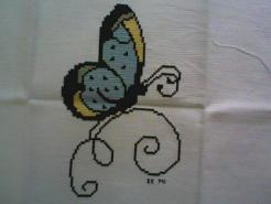 Cross stitch square for Taejarna's quilt