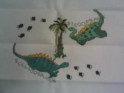 Cross stitch square for Lincoln's quilt