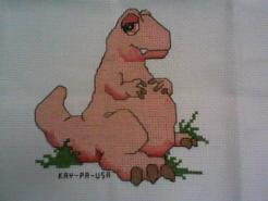 Cross stitch square for Hudson's quilt