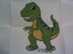 Cross stitch square for Hudson's quilt