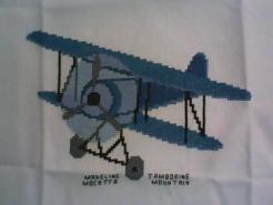Cross stitch square for Mitchell's quilt