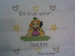 Cross stitch square for Alessandra's quilt