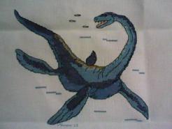 Cross stitch square for Braxton's quilt