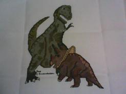 Cross stitch square for Braxton's quilt