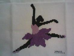 Cross stitch square for Sienna's quilt